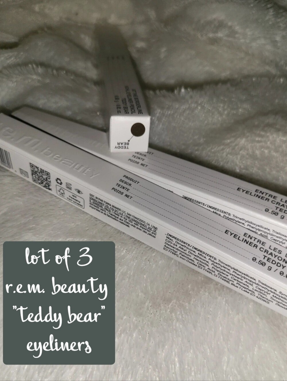 r.e.m. beauty "Teddy Bear" Brown Eyeliner Pencil - Lot of 3